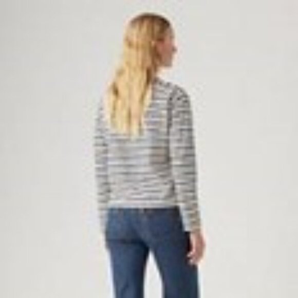 Levi’s® Bay Sailor Long-Sleeve Tee - Timeless nautical navy white stripes - Picture 7 of 7